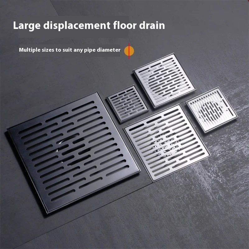 304 SS สวนกลางแจ้งท่อระบายน้ํา 6x8in (15x20 ซม.) high-Flow HD ท่อระบายน้ําเหมาะกับ 2/3/4in ท่อ Anti-กลิ่น/Clog ท่อระบายน้ําพรีเมี่ยม 1