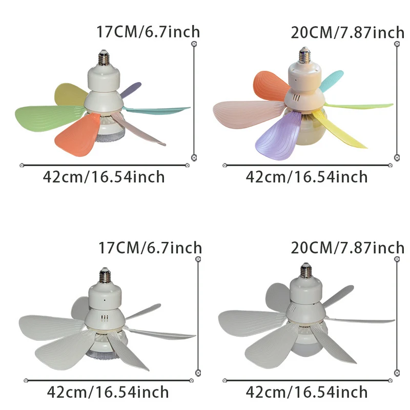 Ventilatore da soffitto E27 con telecomando per dimmerare soggiorno studio ventilatore da soffitto moderno per uso domestico con pendente a sospensione leggera ventilatore soffitto con luce ventilatore lampadario plafo