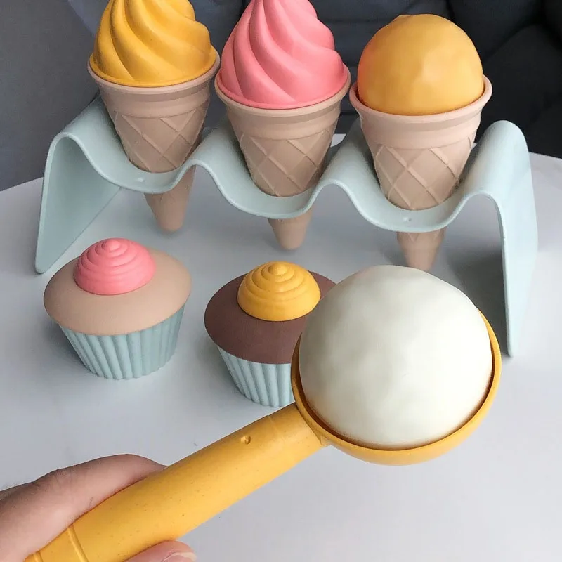 Kinder Pretend Spielen Spielzeug Weizen Stroh Material Eis Spielzeug Küche Graben Werkzeuge Umwelt Nordic Wind Im Freien Spielen