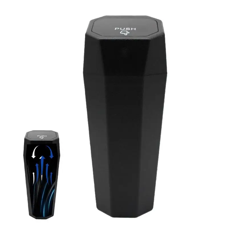 

Mini Car Trash Can Car Garbage Trash Can With Lid Auto Dustbin Garbage Organizer Desktops Litter Container For Car Kitchen
