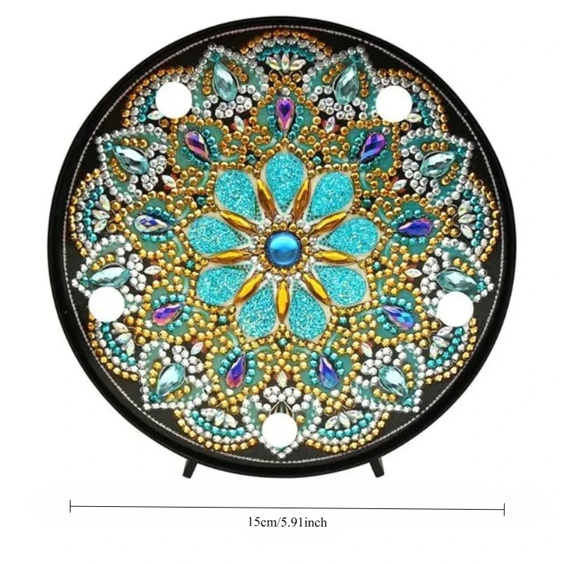 Illuminated Mandala Diamond Painting Night Lamp
