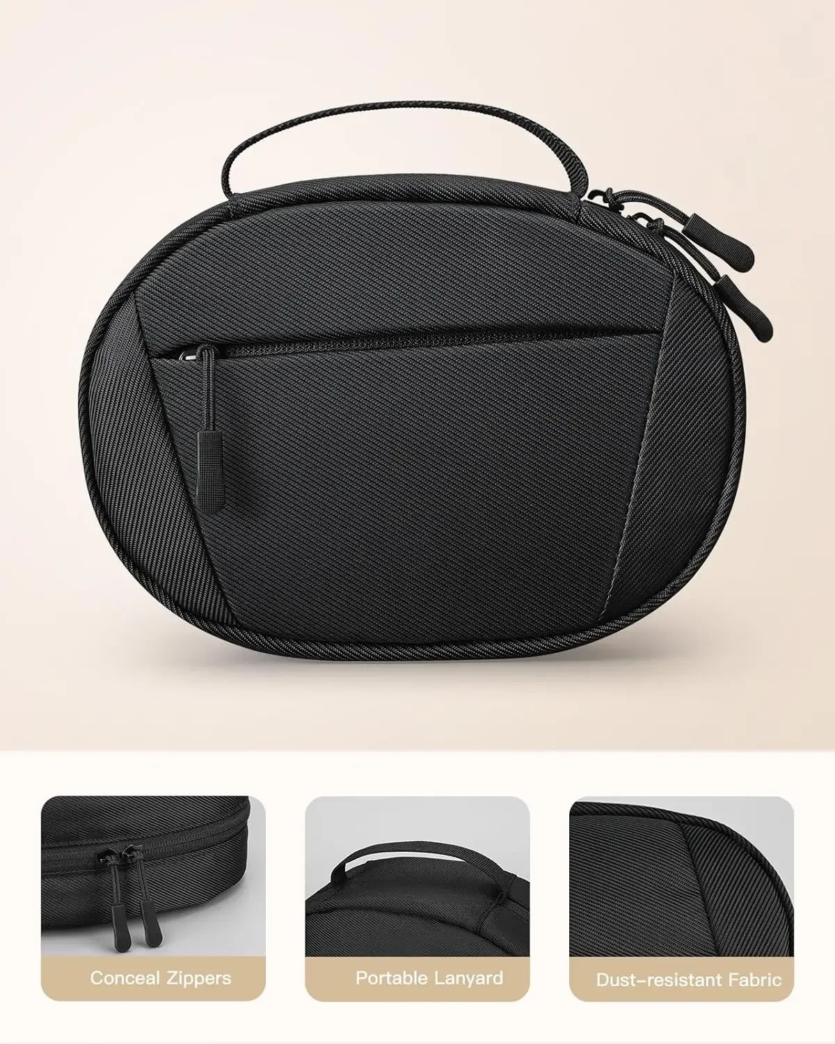 Soft Case for Beats Studio Pro/sony wh 1000xm4/Beats Studio 3 Headphone, Travel Portable Protective Carrying Cover Storage Bag
