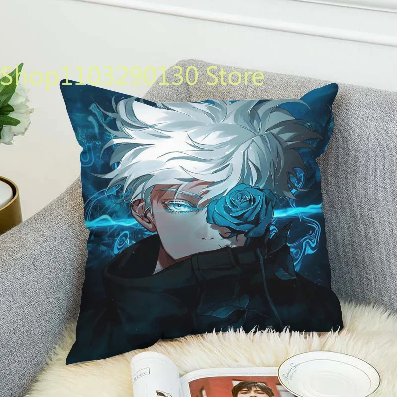 

Pillow Cases Decorative Pillows Covers Jujutsu Kaisen Duplex Printed Sofa Cushions Cushion Cover 45*45 Pillowcase Fall Decor