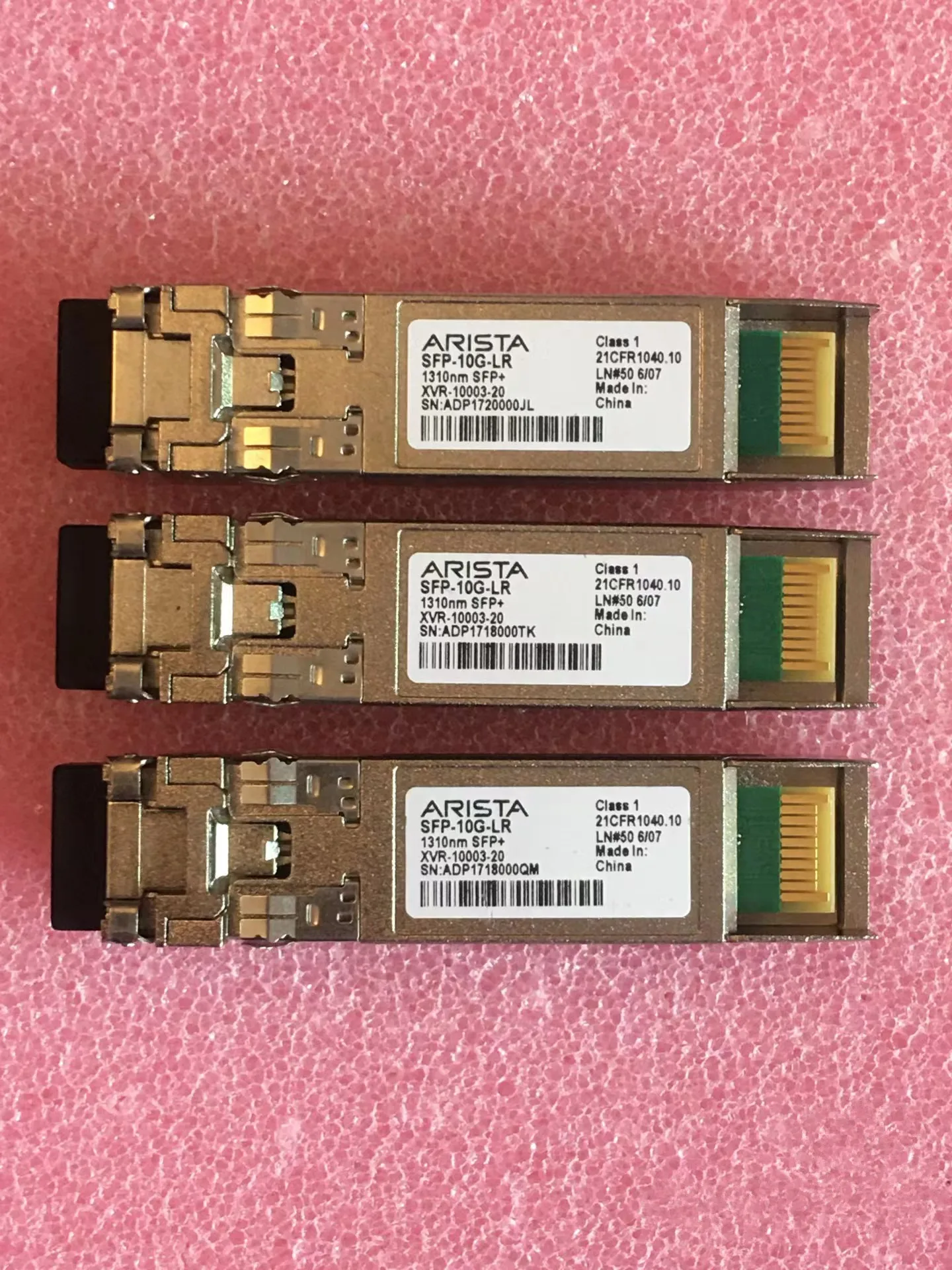 Arista Fibra Ottica 10G Sfp Xvr-10003-20/Sfp-10G-Lr/1310Nm 10Km Sfp + Ricetrasmettitore Ottico Monomodale