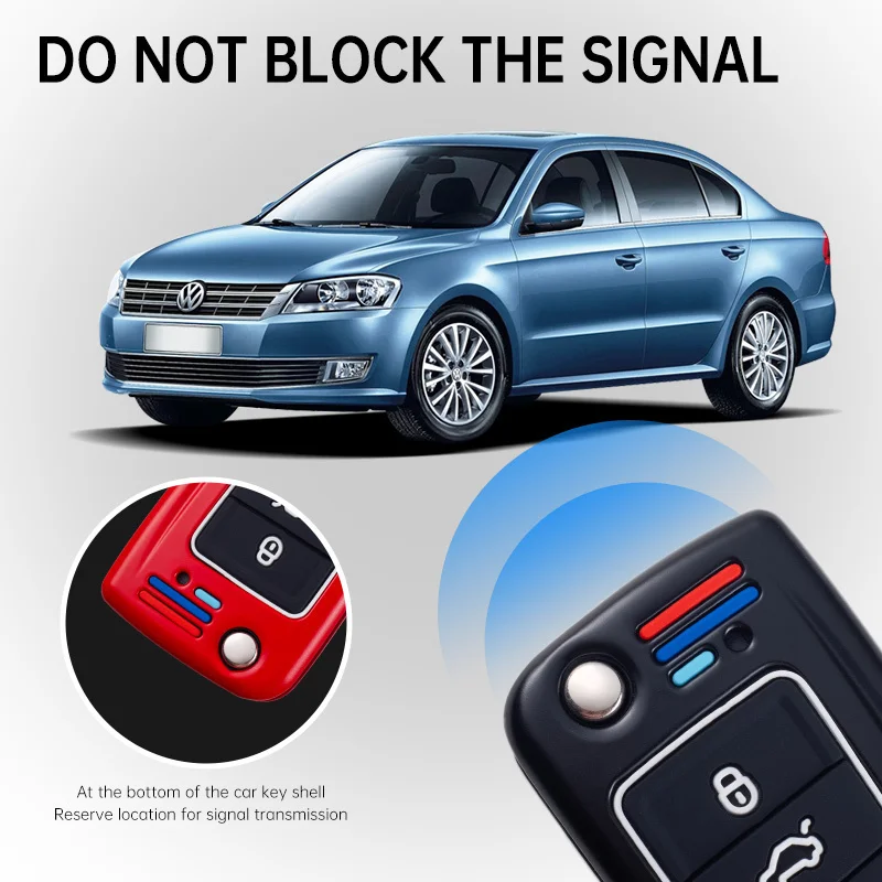 자동차 키 케이스 커버 키 쉘 폭스 바겐 폭스 바겐 골프 7 Gti Mk7 R Touran Skoda Octavia 3 Leon Mk3 Ateca 액세서리 자동차 스타일링