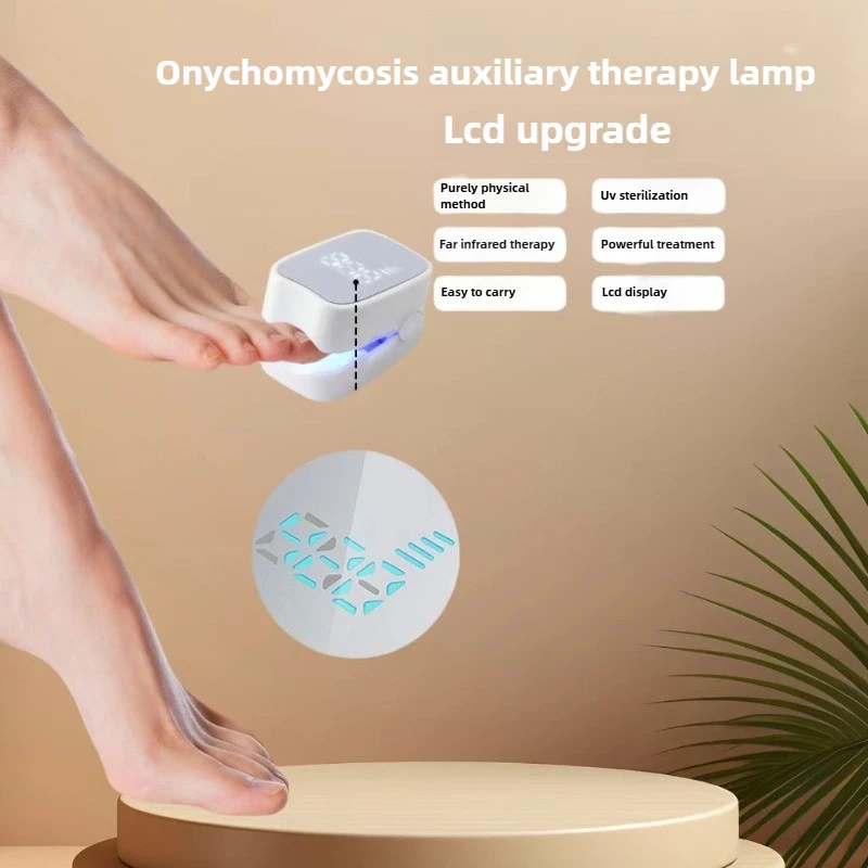 Blue Light Nail Fungus Treatment Device Portable Toenail Fingernail Care Toenail Onychomycosis Serum Toe Cure Effectively