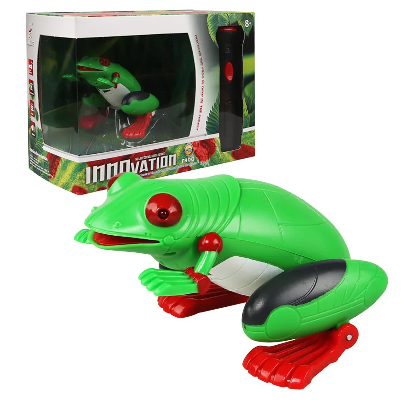RC Animals Toys RC-Frog Lizard Pet Intelligent Toy Infrared Remote Control Electronic Model Reptile Animals Robot For Kids Gifts 4