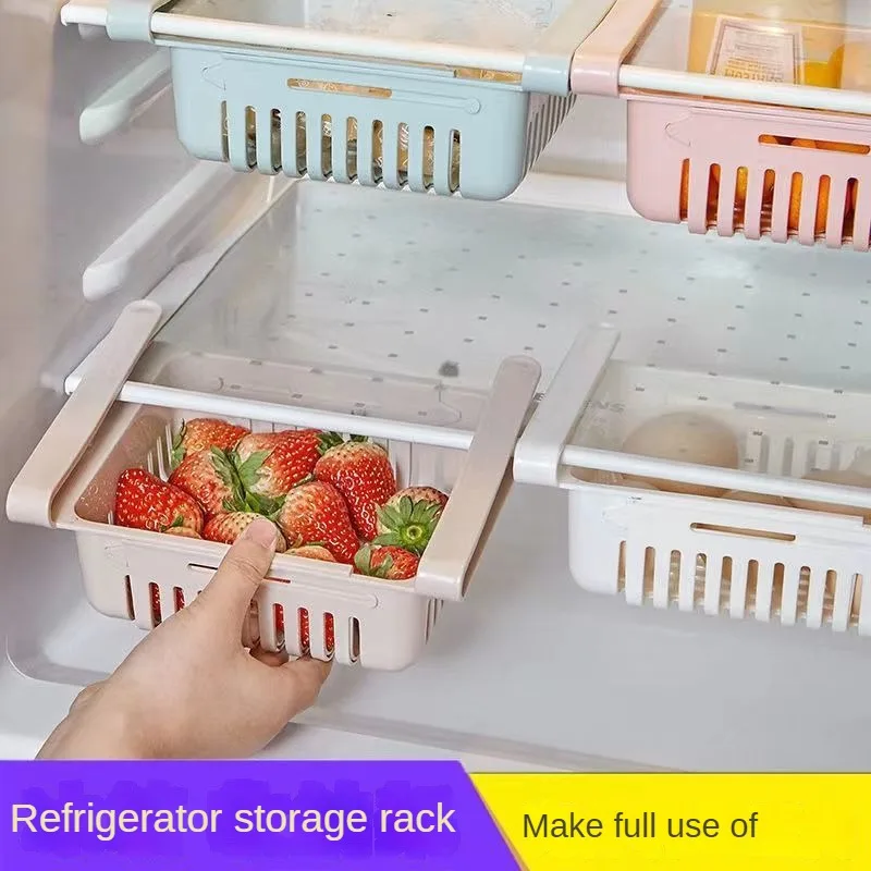

Scalable Refrigerator Preservation Storage Box Storage Organization Box Drawer Partition Layer Shelf Kitchen Accessories