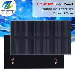 Mini Solar Panel 1W 5V for DIY Electronics and Eco - Friendly Projects (1PCS)