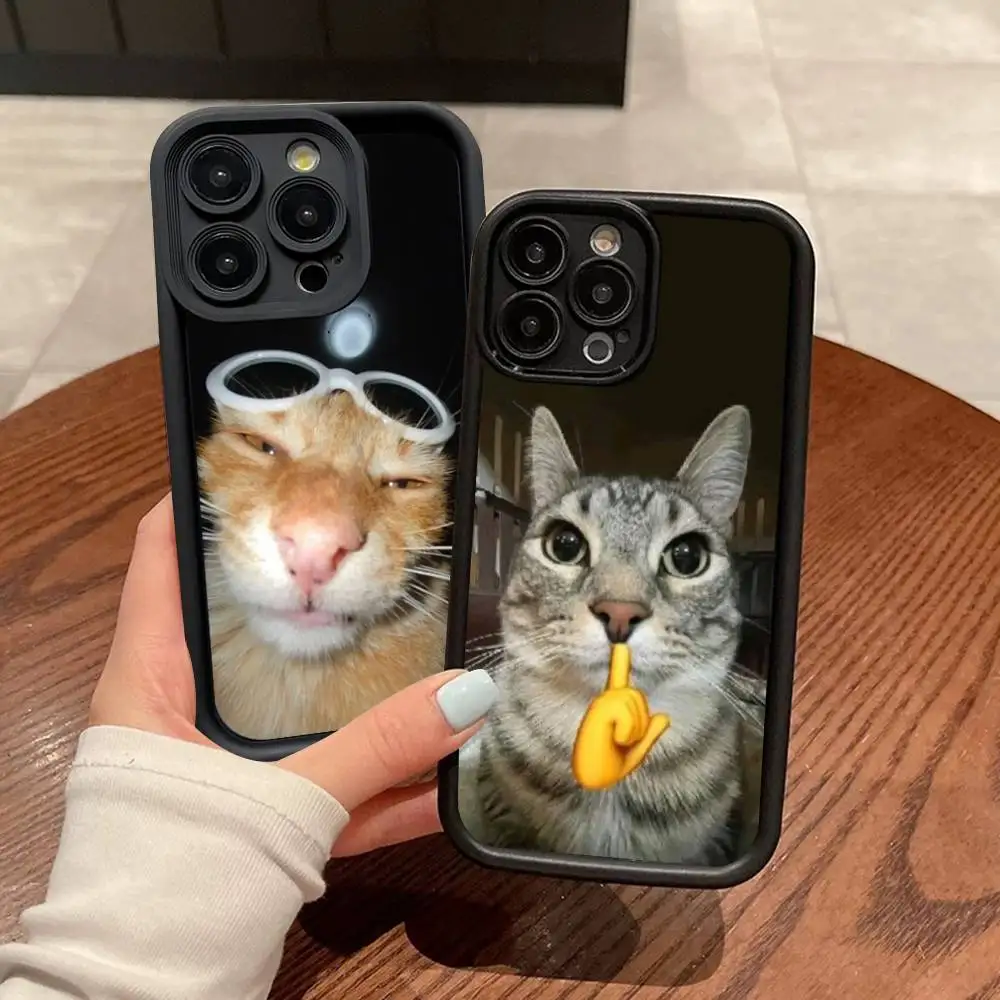 Adorable Cartoon Cat Shockproof Soft TPU Phone Case
