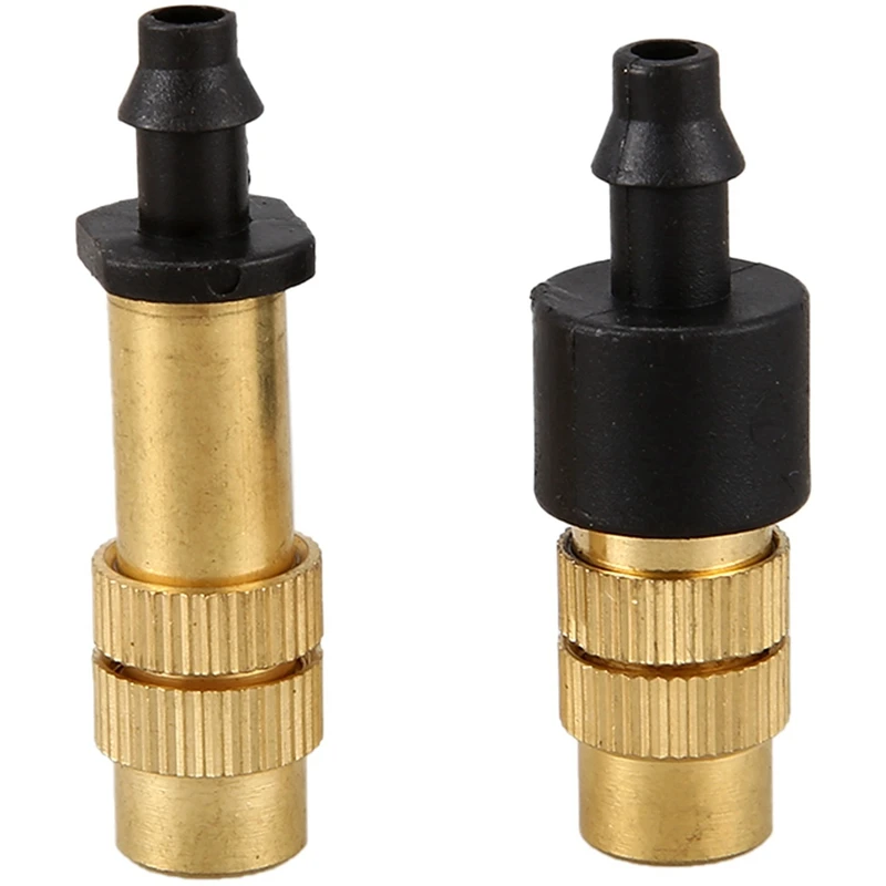 100PCS Adjustable Sprayer Brass Misting Nozzle Atomizing Sprinkler For Mini Drip Garden Watering Irrigation Spray