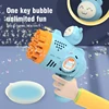 23hole Bubble Gun Automatic Bubble Spray Machine Light Space Launcher Blower Soap Bubble Maker Summer Beach Outdoor Children Toy 2