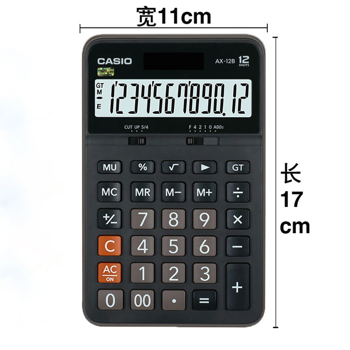 Casio Dual Power 12-Digit Desktop Calculator