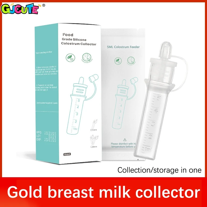 

Colostrum Collector Breast Milk Collection Baby Feeding And Medicine Reusable Breastfeeding Device