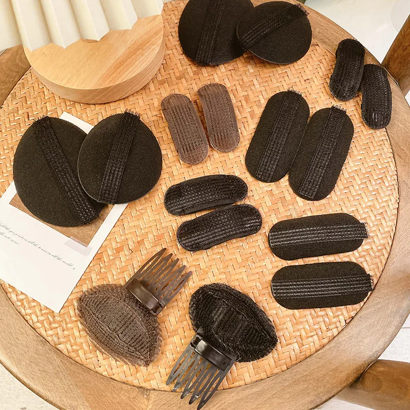 Invisible Fluffy Sponge Hair Clip Front Hair Line Volume Base Puff Cushion Clips Bun Styling Tool Women Accessory
