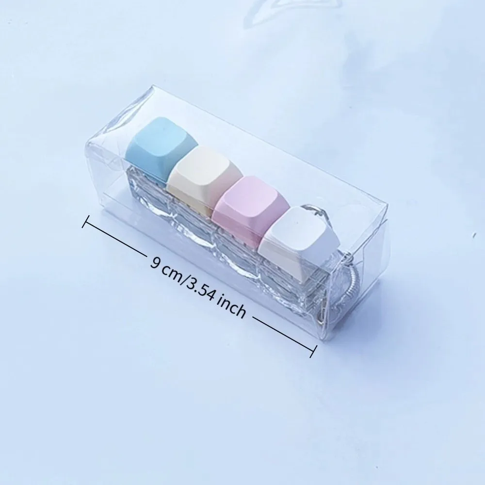 2/4/9키 버튼 키캡 피젯 키체인 손가락 키보드 캡 장난감 조명 포함 DIY 스트레스 해소 장난감 클릭커 장난감 성인용