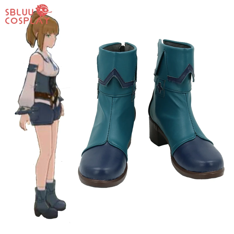 

SBluuCosplay Genshin Impact Cosplay Ellin Cosplay Shoes Custom Made Boots