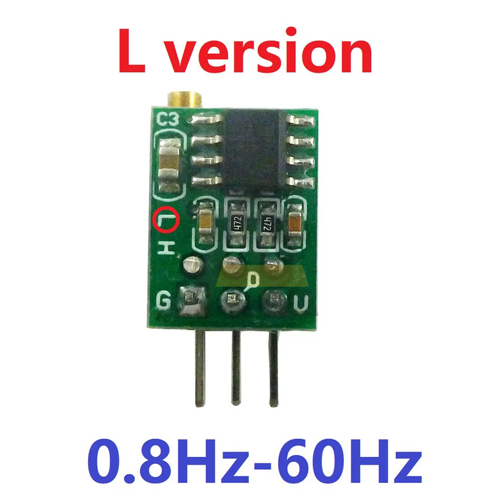 50Hz-6KHz 0.8Hz-60Hz Adjustable Square Wave Pulse Generator Oscillator Module Output Signal Source Frequency 200mA DC 5-15V 5
