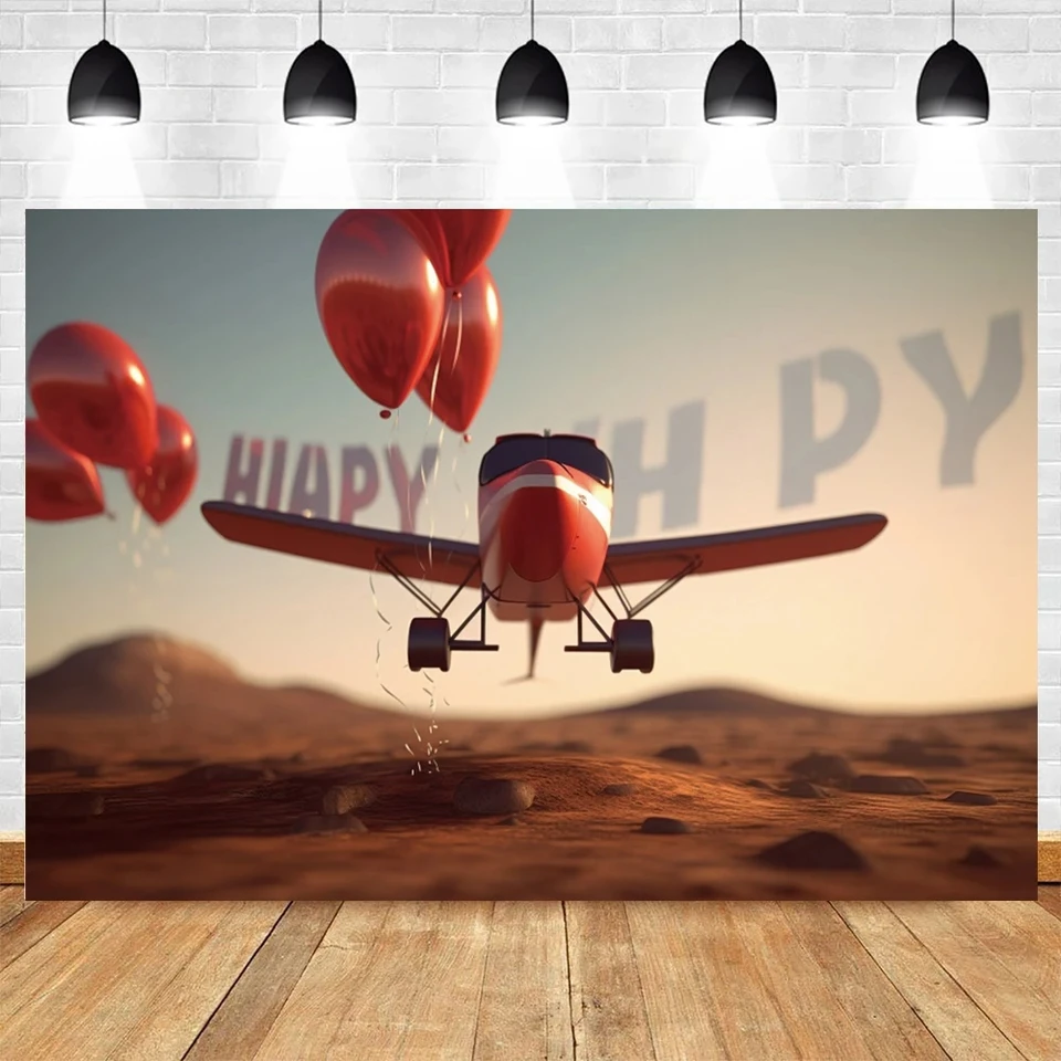 Pano de fundo com tema de avião, balão de ar quente vintage, chá de bebê,  festa de aniversário, decoração personalizada, adereços de estúdio  fotográfico - AliExpress, image size:960x960
