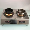 Double Electric Ceramic Stove Commercial Ceramic Cooktop Stainless Steel Stove Double Touch Desktop Induction Cooker 3