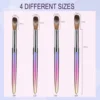 4pcs Kolinsky Acrylic Nail Brush Set Size 10/12/14/16 for Acrylic Powder Application Brushes Art Extension & Carving Salon Home 3