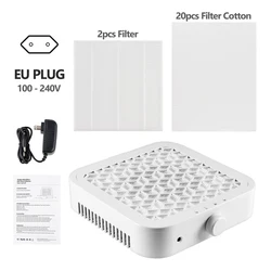 Professional Nail Dust Collector with Filter - Desktop Vacuum Cleaner and Exhaust Fan (B - EU plug)