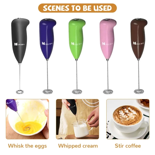 1PC Milk Frother Handheld Mixer Foamer Coffee Maker Egg Beater Cappuccino  Stirrer Mini Portable Blender Kitchen Cream Whisk Tool - AliExpress