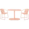 Patio Bistro Set 3 Piece Outdoor, Retro Metal Bistro Table and Chairs Set of 2,Waterproof CafeTable Set for Indoor/Outdoor/Porch 5