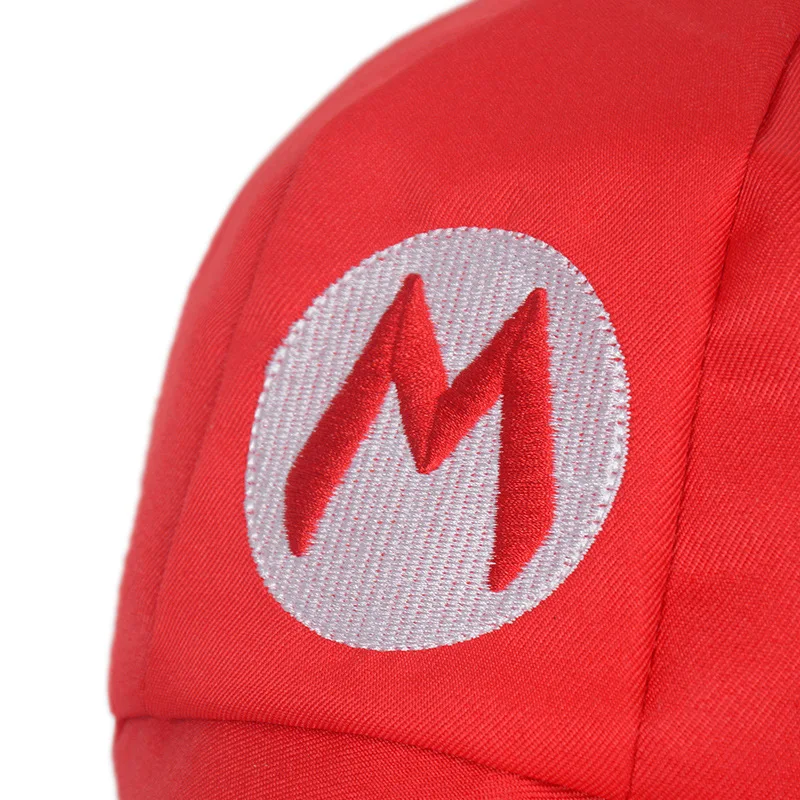 Anime Game Super Luigi Brothers Cosplay Hat Adult Children's Letter Embroidered Cotton Baseball Cap Octagonal Cap Sun Hat