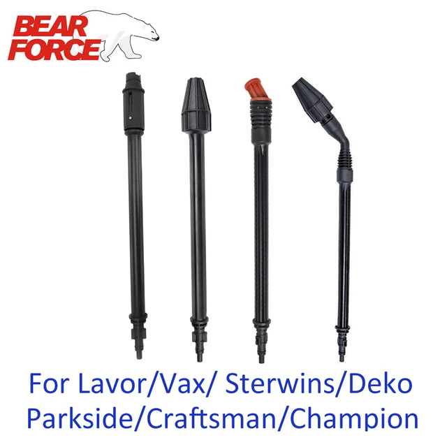 Lancia Per Idropulitrice Con Ugello Turbo E 5 Punte - Compatibile Con Vax, Sterwins, Parkside, Lavor