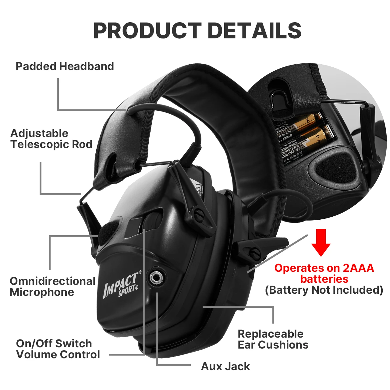 Tactical anti-noise Earmuff for Hunting shooting headphones Case Noise reduction Electronic Hearing Protective Ear Protection shooting earmuffs anti noise earmuffs ear protection earmuffs hearing protection headphones shooting headphones