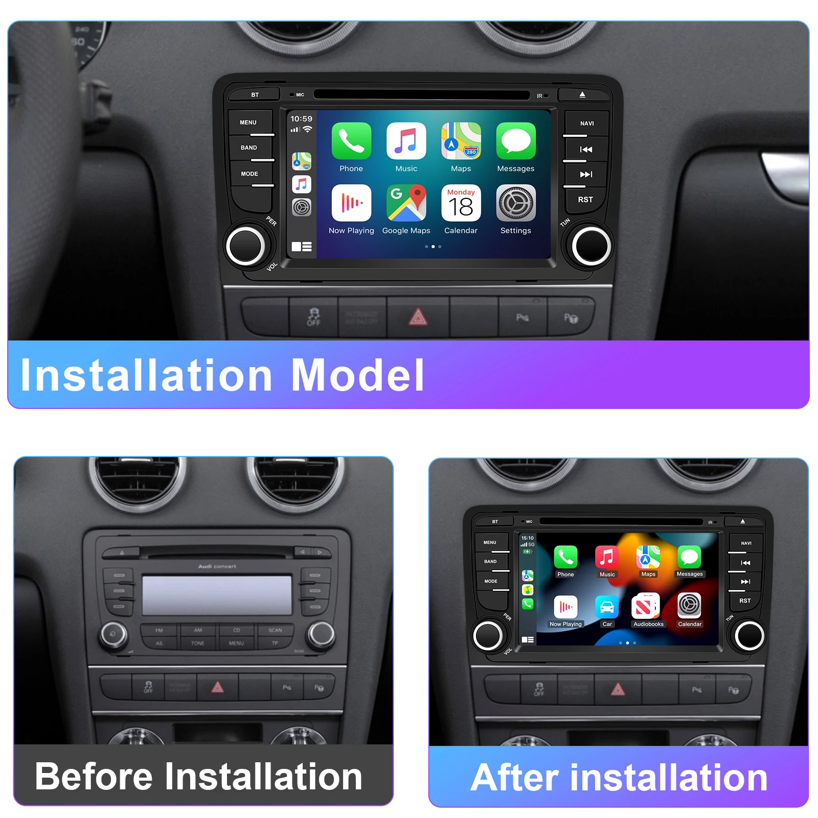 Android Car Radio For Mercedes Benz W203 W209 W219 A160 C180 C200 CLK200 Multime
