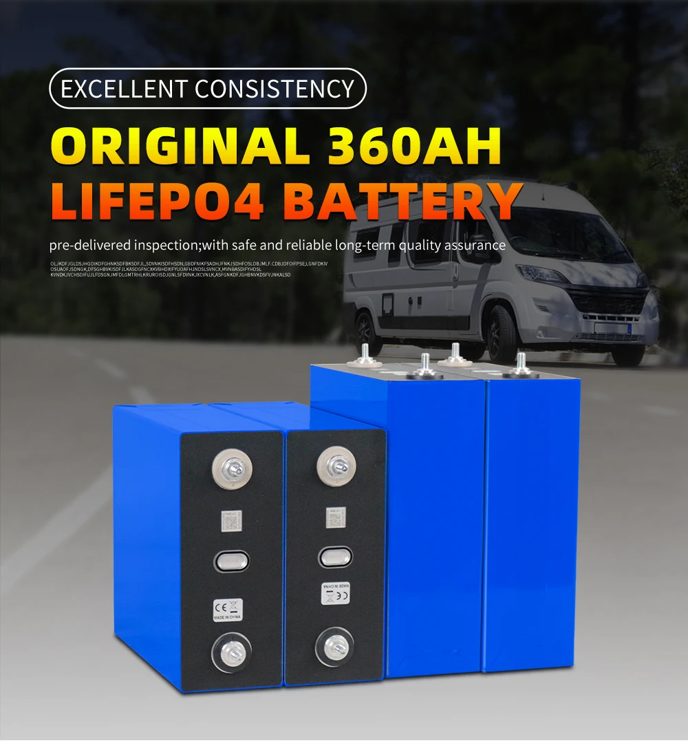 EU-Lagerbestand: 3,2V 360Ah LiFePO4 Akku, wiederaufladbar, 10000+ Zyklen, DIY 12V 24V 640Ah LFP-Zellenbatterien für Camping, Solar, Boote, Wohnmobile, Elektrofahrzeuge – Detail 2