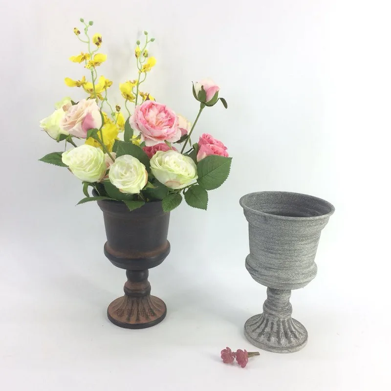 

Nordic Minimalist Iron Art Multi-Color Vases Floral Arrangements Hotel Wedding Decorations, Flower Pots