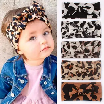 Leopard Baby Bow Headband 1