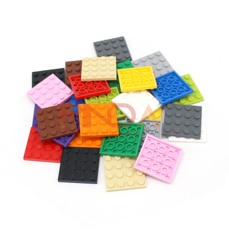DIY 클래식 개발 교육용 MOC 벽돌 벌크 부품 건설 세트, 4x4 도트, 빌딩 블록 3031, 10 개