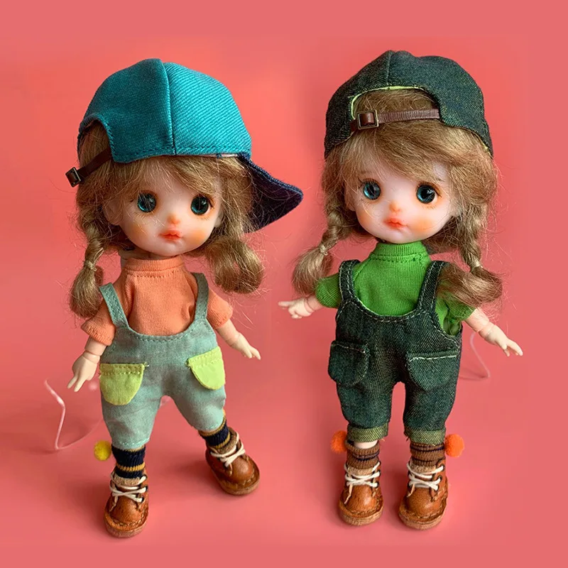 Multi Color Ob11 Doll Clothes Short Sleeve Stripe Dolls Sweater T-Shirt Doll Bottoming Shirt For Ymy Dod P9 1/12bjd Doll Molly 2