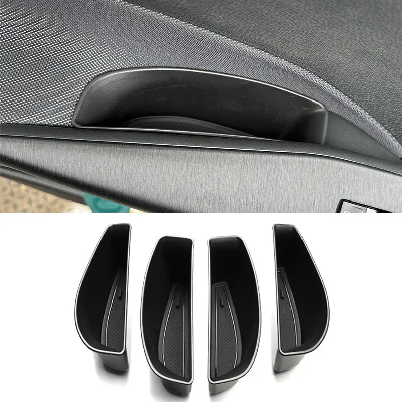 

ABS Car Front&Rear Door Handle Storage Box Organizer Tray for Volkswagen VW ID.3 2020 2021 2022 Auto Stowing Tidying Accessories