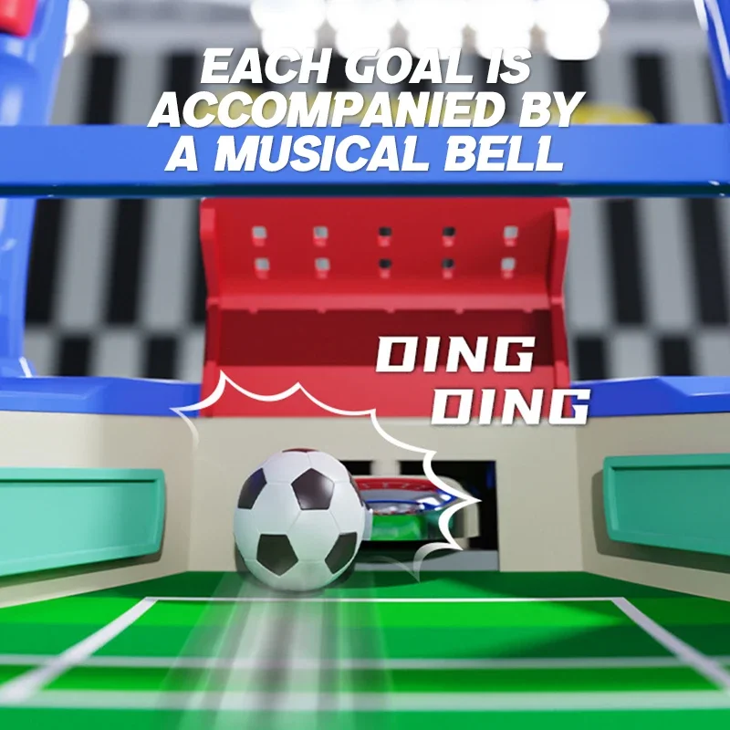 Tabletop Football Game Board Games Desktop Soccer Toy Billiard Double Stage Parent-Child Interactive Educational Party Xmas Gift