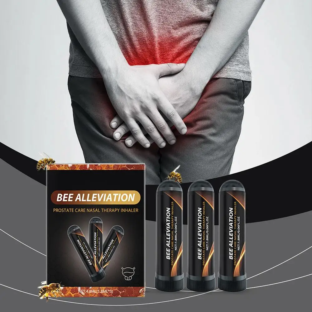 Nasal Inhaler 3Pcs Beebreathe Bee Wellness Inhaler Prostavibe Inhaler Beeboom For Prostate Wellness Nasal Spray Body Care nasal inhaler,nasal spray