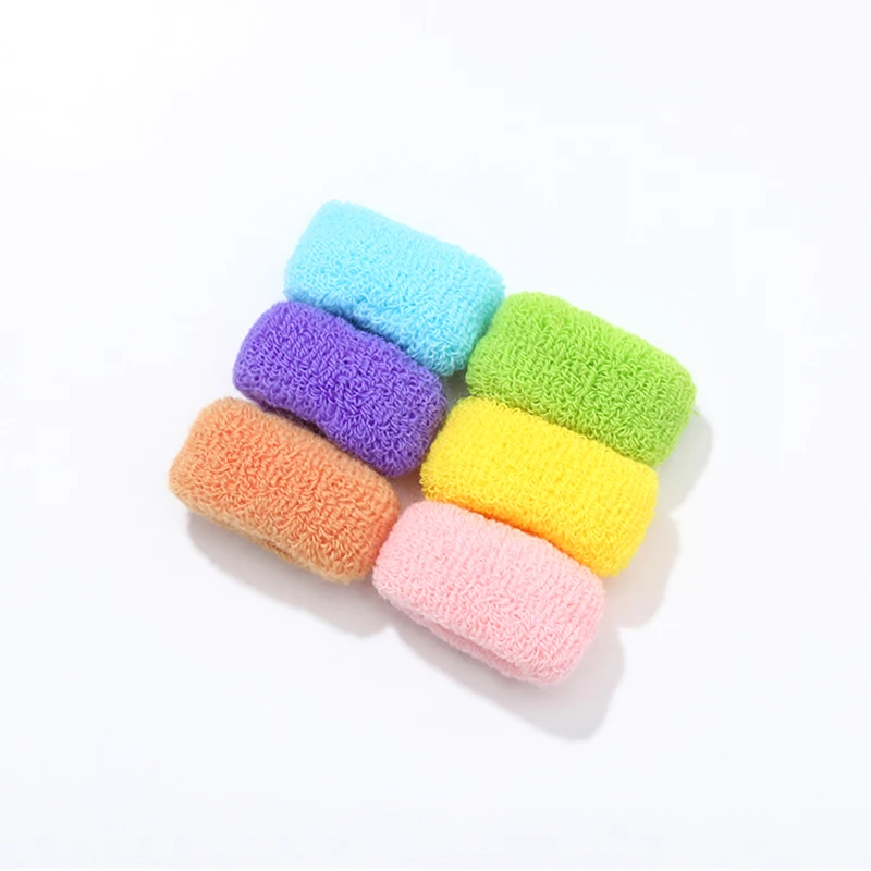 2/6/12 Pcs Women Girls Cute Knitting Solid Elastic Hair Bands Children Soft Hair Scrunchies Hair Ties Kids Hair Accessories Set hair accessories for brides Hair Accessories