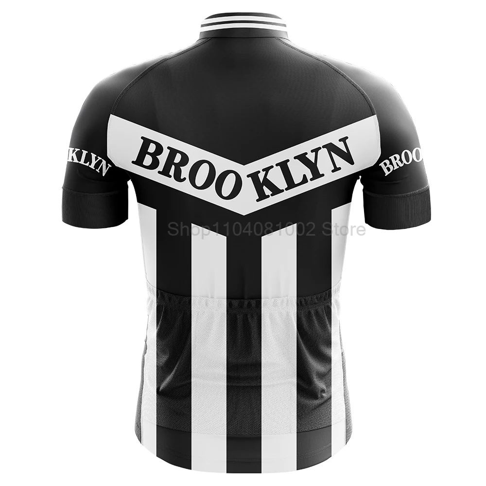 Borooklyn Retro Cycling Jersey Men Coppi Road Bike Jersey Breathable Mtb Clothing Summer Maillot Ciclismo Eddy Merckx