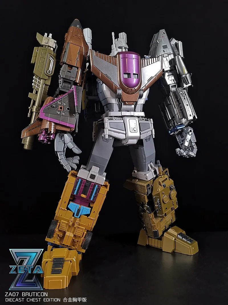

Transformation Toy ZETA TOYS ZT ZA07 Panther Combination Chariot Team Five in One Metal Version in Stock