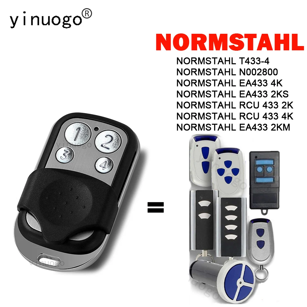 

Новый пульт дистанционного управления NORMSTAHL для гаражных ворот 433,92 МГц, совместимый с Normstahl EA433 4K 2KS 2KM/RCU 433 2K 4K N002800 T433-4