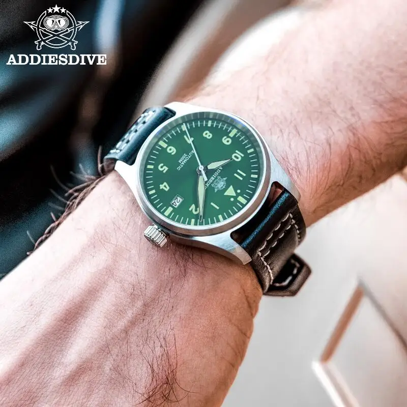 ADDIESDIVE Watches For Men C3 Super Luminous 20Bar Waterproof NH35A 316L Stainless Reloj Hombre Automatic Mechanical Watch