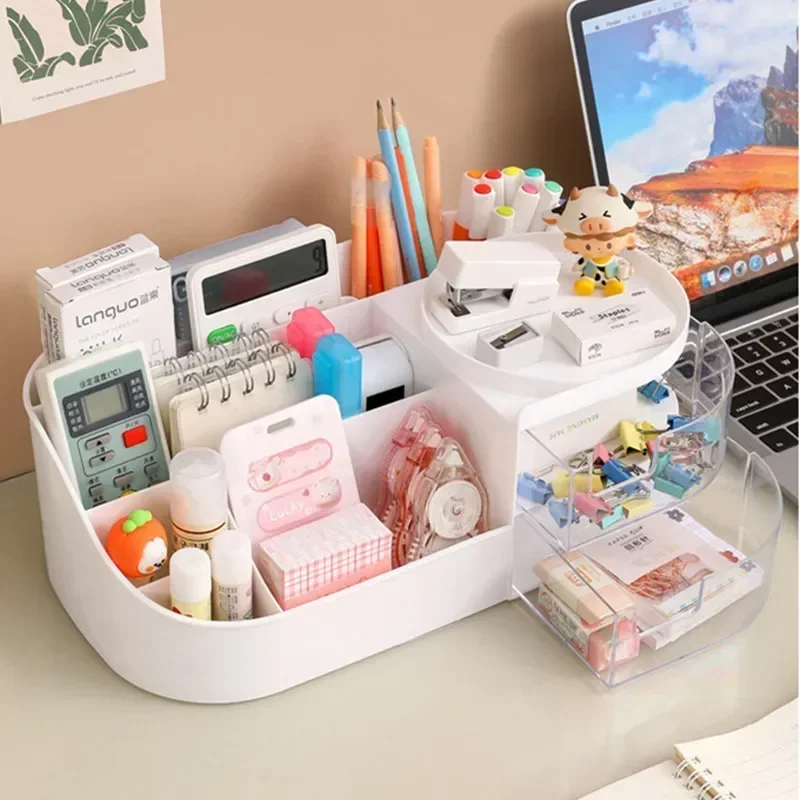 Large Capacity Cosmetic Storage Box Makeup Drawer Organizer Jewelry Nail Polish Makeup Container Desktop Sundries Storage Box 3