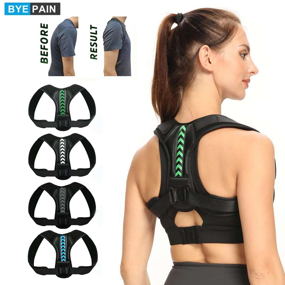 

BYEPAIN Adjustable Back Posture Corrector Invisible Brace Support Belt Clavicle Spine Back Shoulder Lumbar Posture Correction