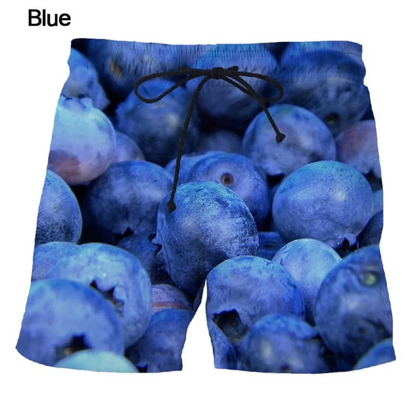 Holiday Hawaiian Men Beach Shorts 3D Print Fruit Watermelon Graphic Sport Shorts New Design Short Pants Personality Clothes 5