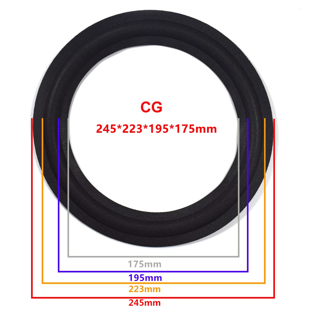 Bordi In Gomma Per Altoparlanti - Kit Riparazione Surround In Schiuma, 4-12 Pollici - Foto 4