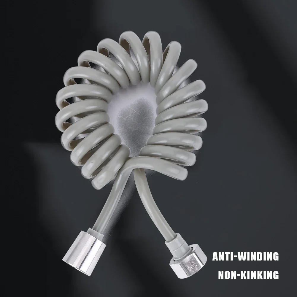 2/3/5M Flexible Shower Hose Spring Shower Telephone Line Hose Plastic Water Hose for Bathroom Water Toilet Bidet Sprayer